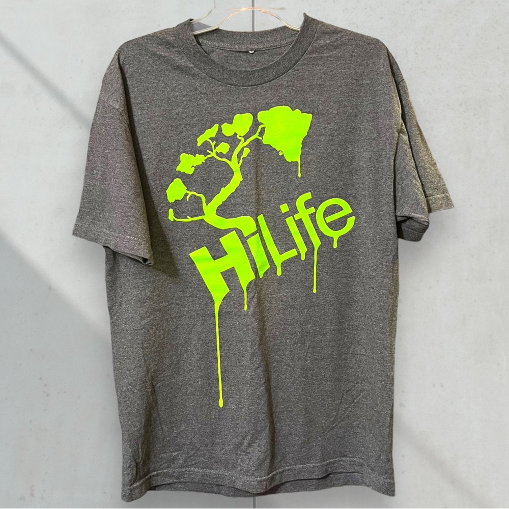 HiLife T-shirt Green on Grey Men's XL